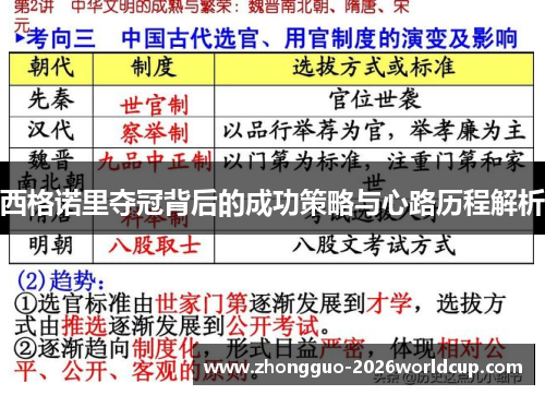 西格诺里夺冠背后的成功策略与心路历程解析