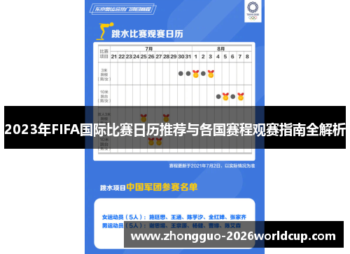 2023年FIFA国际比赛日历推荐与各国赛程观赛指南全解析 2023年FIFA国际比赛日历推荐与各国赛程观赛指南全解析